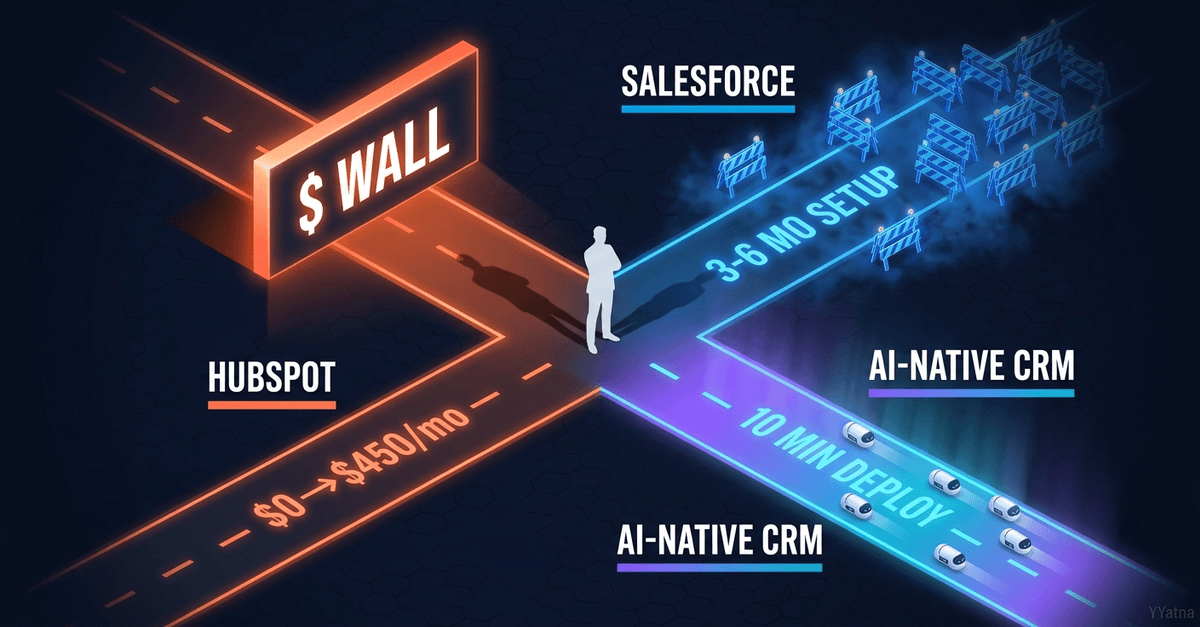 HubSpot vs Salesforce vs AI-Native CRM: The 2026 Buyer's Guide